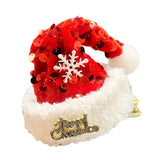 Maxbell Christmas Hair Clip for Women Unique Hair Pin for Party Fancy Dress Festival Sequins Red