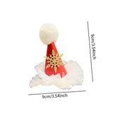 Maxbell Christmas Hair Clip for Women Unique Hair Pin for Party Fancy Dress Festival Snowflake