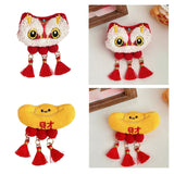 Maxbell Chinese New Year Blessing Hanging Decoration Cute Brooch for Store Farmhouse Lion
