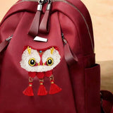 Maxbell Chinese New Year Blessing Hanging Decoration Cute Brooch for Store Farmhouse Lion