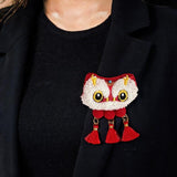 Maxbell Chinese New Year Blessing Hanging Decoration Cute Brooch for Store Farmhouse Lion