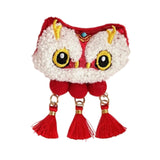Maxbell Chinese New Year Blessing Hanging Decoration Cute Brooch for Store Farmhouse Lion