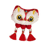 Maxbell Chinese New Year Blessing Hanging Decoration Cute Brooch for Store Farmhouse Lion