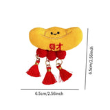 Maxbell Chinese New Year Blessing Hanging Decoration Cute Brooch for Store Farmhouse Ingot