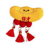 Maxbell Chinese New Year Blessing Hanging Decoration Cute Brooch for Store Farmhouse Ingot