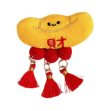Maxbell Chinese New Year Blessing Hanging Decoration Cute Brooch for Store Farmhouse Ingot