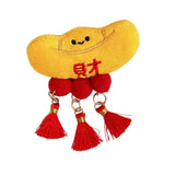 Maxbell Chinese New Year Blessing Hanging Decoration Cute Brooch for Store Farmhouse Ingot