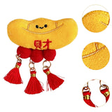 Maxbell Chinese New Year Blessing Hanging Decoration Cute Brooch for Store Farmhouse Ingot