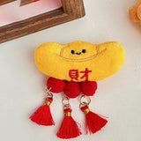 Maxbell Chinese New Year Blessing Hanging Decoration Cute Brooch for Store Farmhouse Ingot