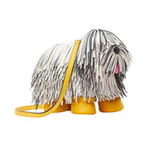 Maxbell Womens Shoulder Bag Dog Shaped Crossbody Shoulder Bag for Street Travel Work White