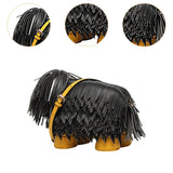 Maxbell Womens Shoulder Bag Dog Shaped Crossbody Shoulder Bag for Street Travel Work Black