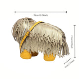 Maxbell Womens Shoulder Bag Dog Shaped Crossbody Shoulder Bag for Street Travel Work Gold