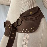 Maxbell Women Wide Belt Cosplay Belt Casual Decorative for Ladies Studded Belt Women