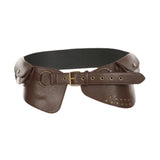 Maxbell Women Wide Belt Cosplay Belt Casual Decorative for Ladies Studded Belt Women