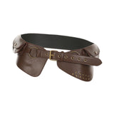 Maxbell Women Wide Belt Cosplay Belt Casual Decorative for Ladies Studded Belt Women