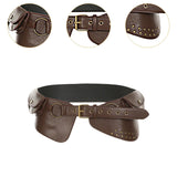 Maxbell Women Wide Belt Cosplay Belt Casual Decorative for Ladies Studded Belt Women