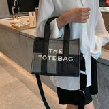 Maxbell Women Canvas Tote Bag Accessories Purse Handbag for Party Favors Lady Dating Black and Large