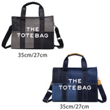 Maxbell Women Canvas Tote Bag Accessories Purse Handbag for Party Favors Lady Dating Black and Large