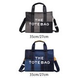 Maxbell Women Canvas Tote Bag Accessories Purse Handbag for Party Favors Lady Dating Black and Large
