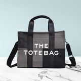 Maxbell Women Canvas Tote Bag Accessories Purse Handbag for Party Favors Lady Dating Black and Small