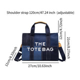 Maxbell Women Canvas Tote Bag Accessories Purse Handbag for Party Favors Lady Dating Blue and Small