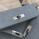 Maxbell Women Top Handle Satchel Fashion Portable Top Handle Bag Small Crossbody Bag Light Blue