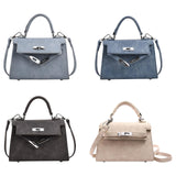 Maxbell Women Top Handle Satchel Fashion Portable Top Handle Bag Small Crossbody Bag Light Blue