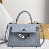 Maxbell Women Top Handle Satchel Fashion Portable Top Handle Bag Small Crossbody Bag Light Blue