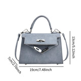 Maxbell Women Top Handle Satchel Fashion Portable Top Handle Bag Small Crossbody Bag Light Blue