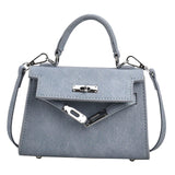 Maxbell Women Top Handle Satchel Fashion Portable Top Handle Bag Small Crossbody Bag Light Blue