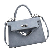 Maxbell Women Top Handle Satchel Fashion Portable Top Handle Bag Small Crossbody Bag Light Blue