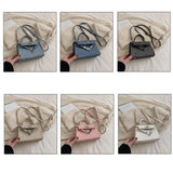 Maxbell Women Top Handle Satchel Fashion Portable Top Handle Bag Small Crossbody Bag Light Blue