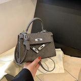 Maxbell Women Top Handle Satchel Fashion Portable Top Handle Bag Small Crossbody Bag Black