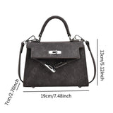 Maxbell Women Top Handle Satchel Fashion Portable Top Handle Bag Small Crossbody Bag Black