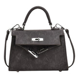 Maxbell Women Top Handle Satchel Fashion Portable Top Handle Bag Small Crossbody Bag Black
