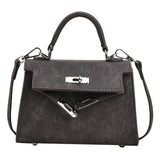 Maxbell Women Top Handle Satchel Fashion Portable Top Handle Bag Small Crossbody Bag Black