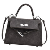 Maxbell Women Top Handle Satchel Fashion Portable Top Handle Bag Small Crossbody Bag Black