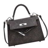 Maxbell Women Top Handle Satchel Fashion Portable Top Handle Bag Small Crossbody Bag Black
