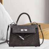 Maxbell Women Top Handle Satchel Fashion Portable Top Handle Bag Small Crossbody Bag Black