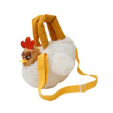Maxbell Plush Bag Adjustable Strap Cartoon Hen Crossbody Bag for Birthday Gift Party
