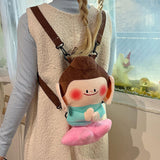 Maxbell Plush Backpack Stuffed Backpack Lightweight Handbag for Outdoor Party Street