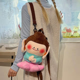 Maxbell Plush Backpack Stuffed Backpack Lightweight Handbag for Outdoor Party Street