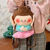 Maxbell Plush Backpack Stuffed Backpack Lightweight Handbag for Outdoor Party Street