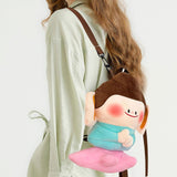 Maxbell Plush Backpack Stuffed Backpack Lightweight Handbag for Outdoor Party Street