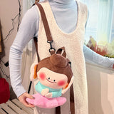 Maxbell Plush Backpack Stuffed Backpack Lightweight Handbag for Outdoor Party Street