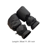 Maxbell Women Winter Padded Puffer Leg Warmers Warm Lightweight Thickened Leg Covers Black