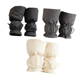 Maxbell Women Winter Padded Puffer Leg Warmers Warm Lightweight Thickened Leg Covers Black