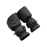 Maxbell Women Winter Padded Puffer Leg Warmers Warm Lightweight Thickened Leg Covers Black