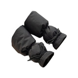 Maxbell Women Winter Padded Puffer Leg Warmers Warm Lightweight Thickened Leg Covers Black