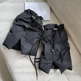 Maxbell Women Winter Padded Puffer Leg Warmers Warm Lightweight Thickened Leg Covers Black